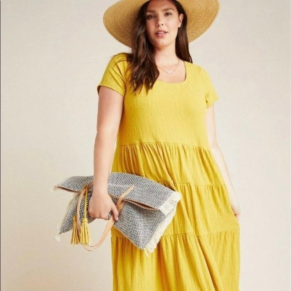Anthropologie Yellow Maxi Dress - Picture 2 of 3